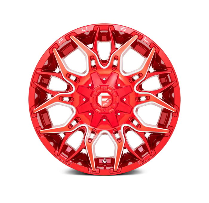FUEL® – D771 TWITCH 1PC Candy Red with Milled Accents