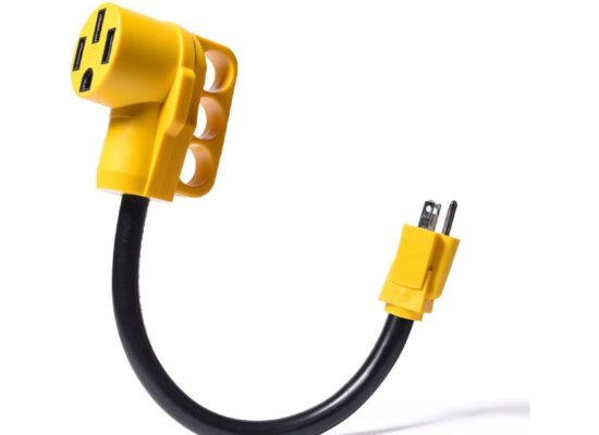 SnowyFox RV 15Amp to 50Amp Adapter – 15Male
