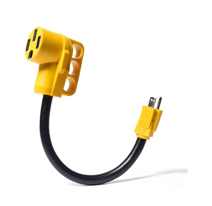 SnowyFox RV 15Amp to 50Amp Adapter – 15Male