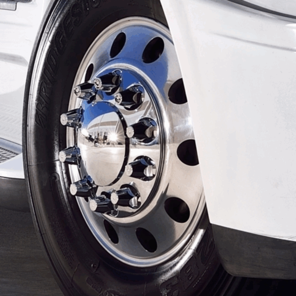 Round Axle Cover Combo Kit w/ 33mm Standard Threaded Lug Nut Covers - Image 2