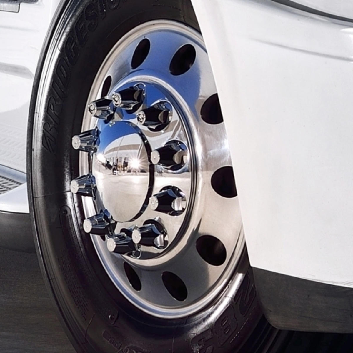 Round Axle Cover Combo Kit w/ 33mm Standard Threaded Lug Nut Covers - Image 2