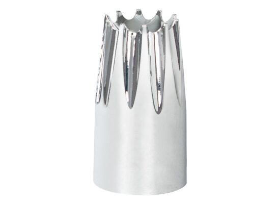 33mm x 3-3/4″ Chrome Plastic Crown Nut Cover – Thread-On