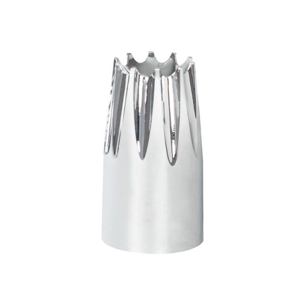 33mm x 3-3/4" Chrome Plastic Crown Nut Cover - Thread-On