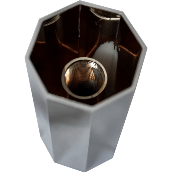 33mm 5″ Octagon Lug Nut Cover – Thread-On Style - Image 2