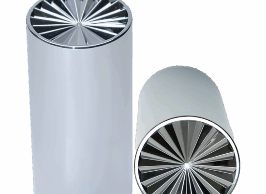 33mm Thread-On Turbine Lug Nut Cover – 4.25″ Chrome 60 Pack