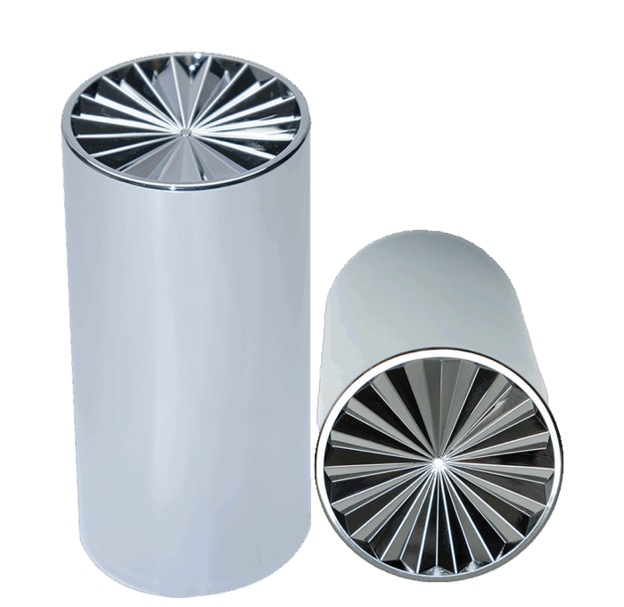 33mm Thread-On Turbine Lug Nut Cover – 4.25″ Chrome 60 Pack