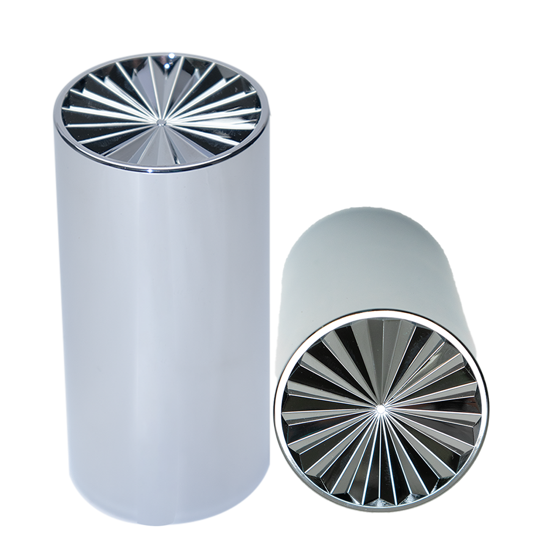 33mm Thread-On Turbine Lug Nut Cover – 4.25″ Chrome