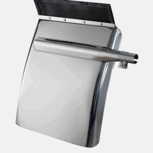 29″ Stainless Steel Quarter Fenders w/ Triangle Mounts