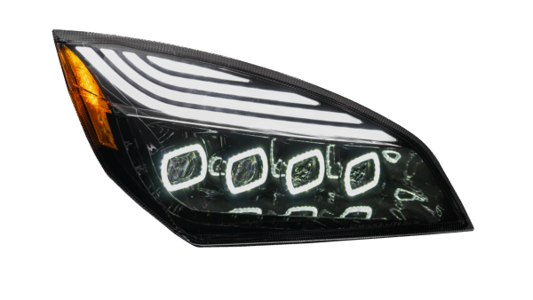 FREIGHTLINER CASCADIA 2018+ LED HEADLIGHT BLACK (PASSENGER)