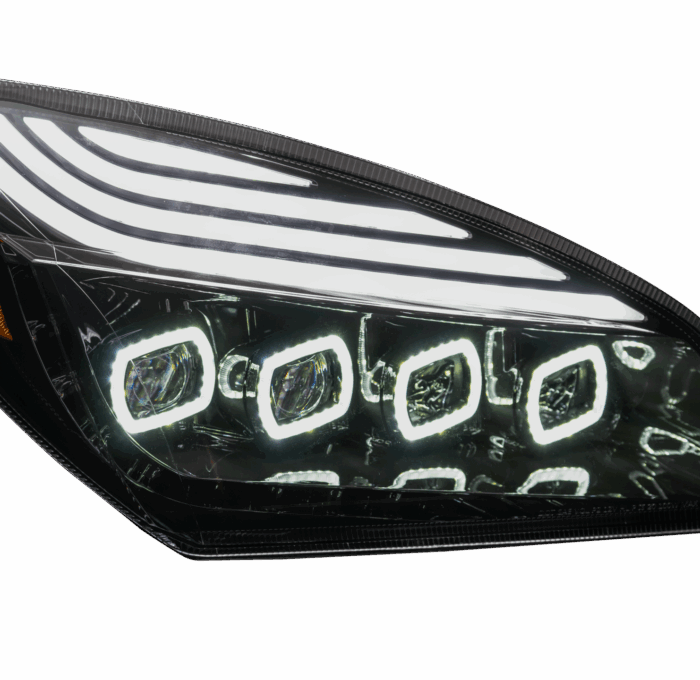 FREIGHTLINER CASCADIA 2018+ LED HEADLIGHT BLACK (PASSENGER)