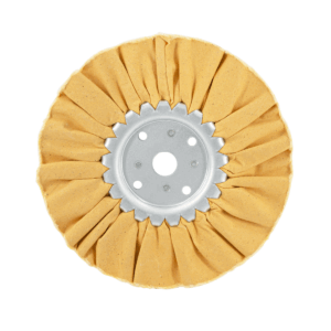 8" Yellow Treated Airway Buff - 3/4" Arbor