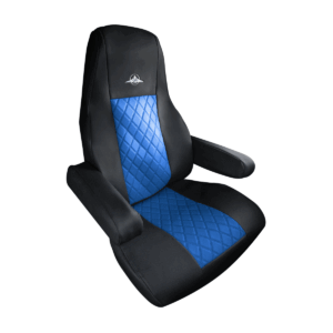 Riggear Blue Faux Leather Seat Covers for Freightliner Cascadia 2008–2025
