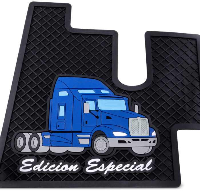 RUBBER FLOOR MATS FOR KENWORTH T600 & T660 – BLUE