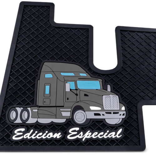 RUBBER FLOOR MATS FOR KENWORTH T600 & T660 – BLACK