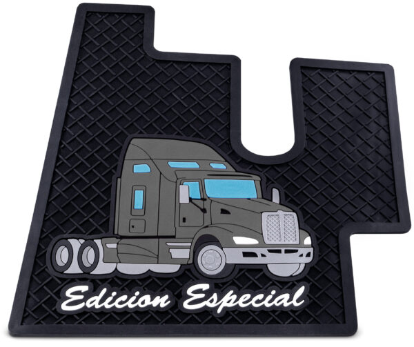 RUBBER FLOOR MATS FOR KENWORTH T600 & T660 – BLACK