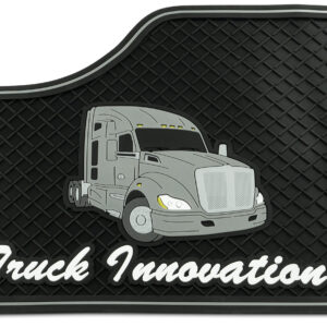RUBBER FLOOR MATS FOR KENWORTH T680 – GRAY