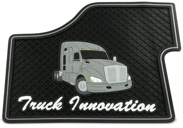 RUBBER FLOOR MATS FOR KENWORTH T680 – GRAY