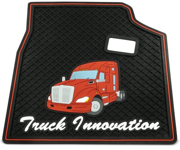 RUBBER FLOOR MATS FOR KENWORTH T680 – RED