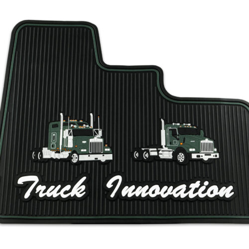Kenworth W900/T800/T600 Gray Ribbed Rubber Floor Mats