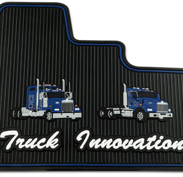 Kenworth W900/T800/T600 Blue Ribbed Rubber Floor Mats