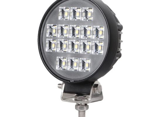 3.6″ Round LED Flood Light – 16 High-Power LEDs, Wide Beam, 12V/24V Compatible