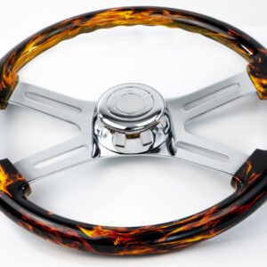 18” Fire Design Wood Steering Wheel