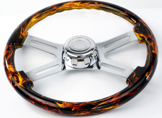 18” Fire Design Wood Steering Wheel