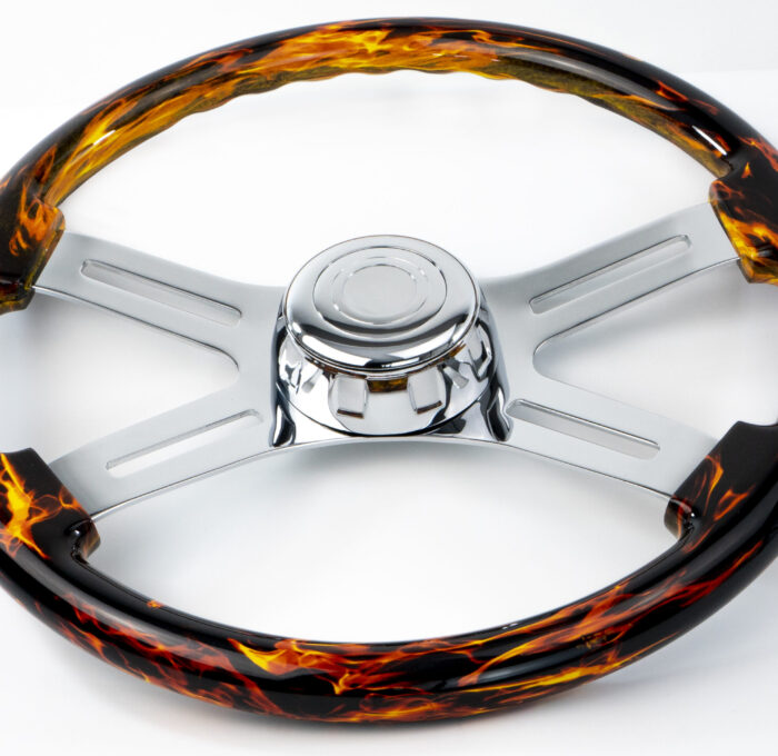 18” Fire Design Wood Steering Wheel