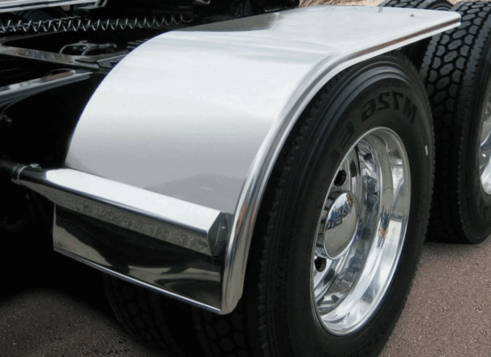 66” Stainless Steel Fender Kit w/ Brackets & Hardware – Universal Mount