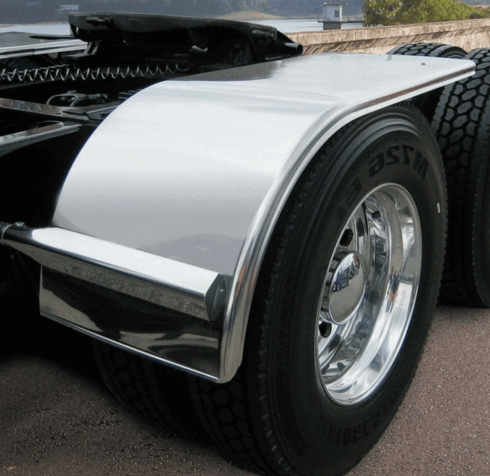66” Stainless Steel Fender Kit w/ Brackets & Hardware – Universal Mount