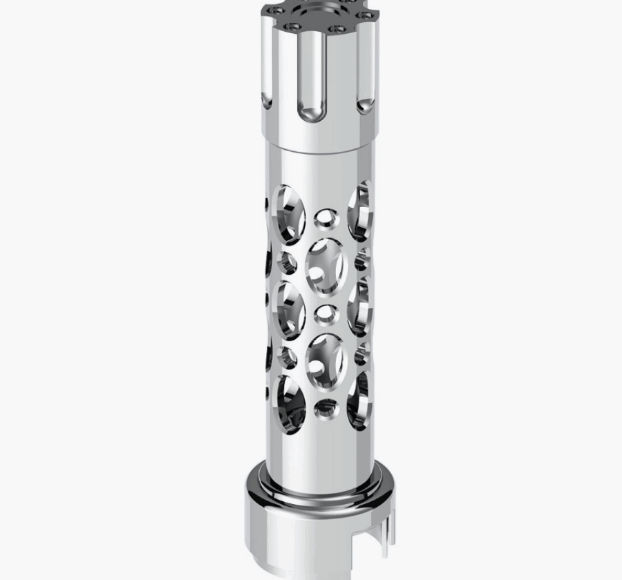 Austin Gun Cylinder Gearshift Knob – Chrome/Vertical