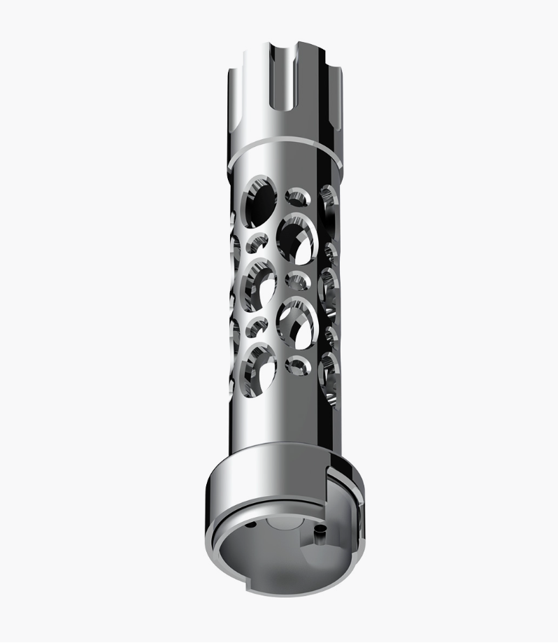 Austin Gun Cylinder Gearshift Knob – Chrome/Vertical - Image 2