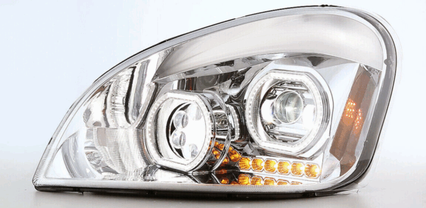 Freightliner Cascadia 2008–2017 LED Headlight – Chrome