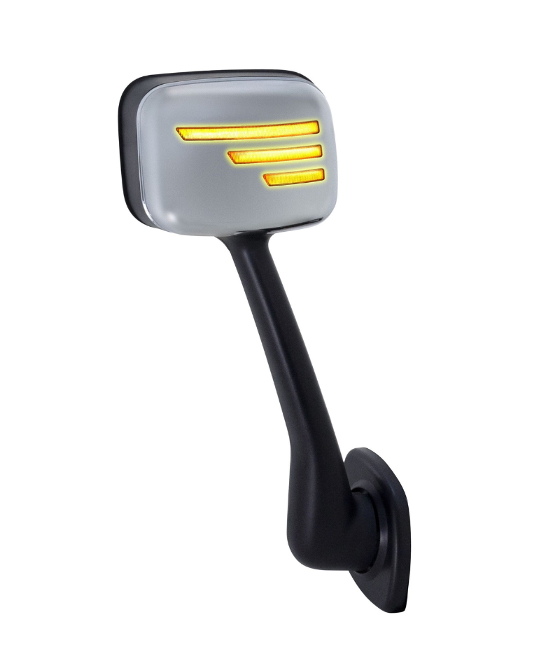 Chrome Hood Mirror w/ Sequential LED – Cascadia