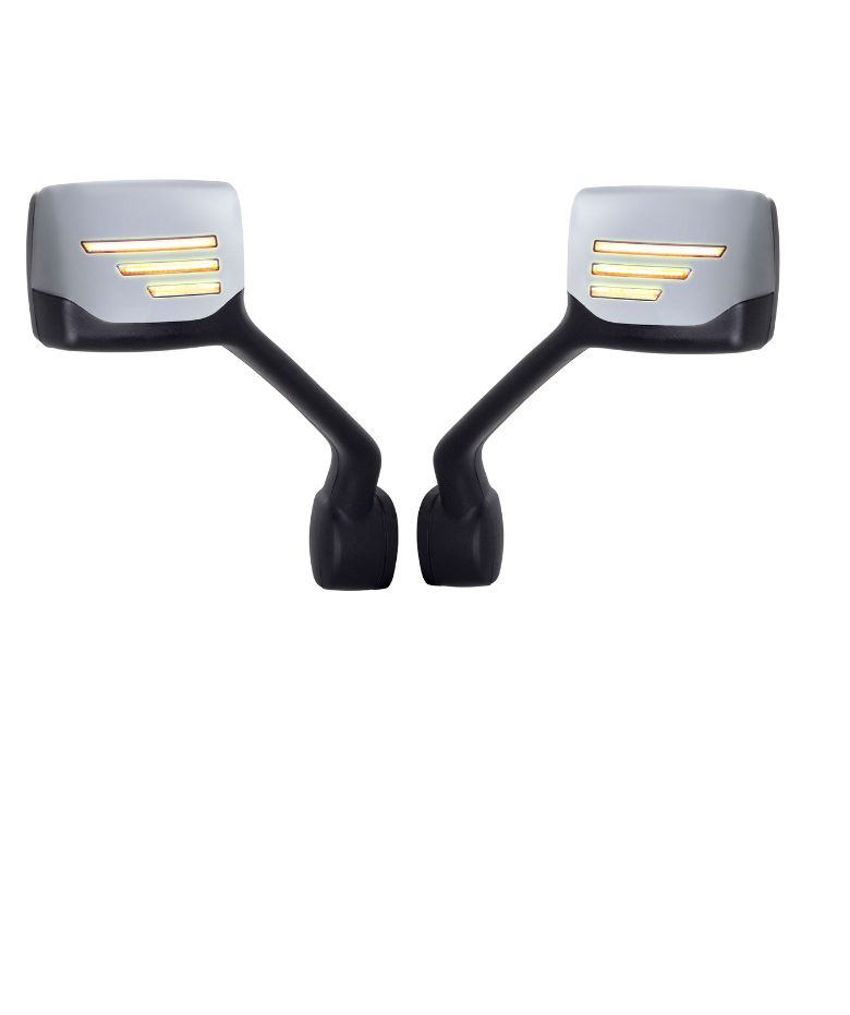 Chrome Hood Mirror w/ Sequential Turn Signal – T680 & Peterbilt