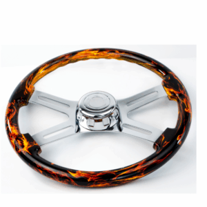 18” Fire Design Wood Steering Wheel