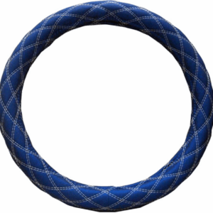18" Diamond Cushion Blue Steering Wheel Cover