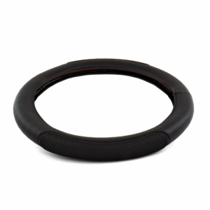 18″ Black Rubber Diamond Anti-Slip Steering Wheel Cover